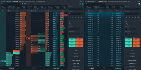 Quantower - DOM Trading